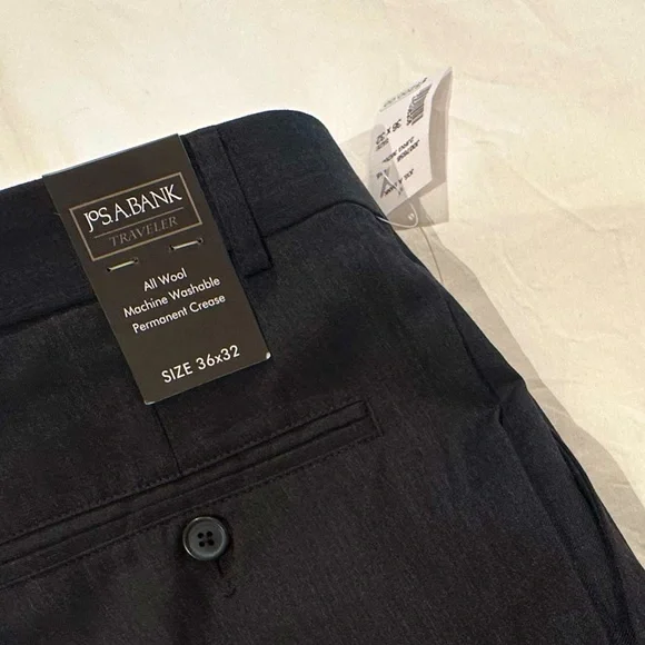 Jos a bank traveler pants 100% wool 36 x32 - Picture 9 of 9